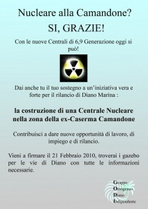 Volantino Camandone Nucleare